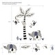 preview thumbnail 2 of 2, Lambs & Ivy Jungle Party Monkey/Elephant/Tree Nursery Wall Decals/Stickers