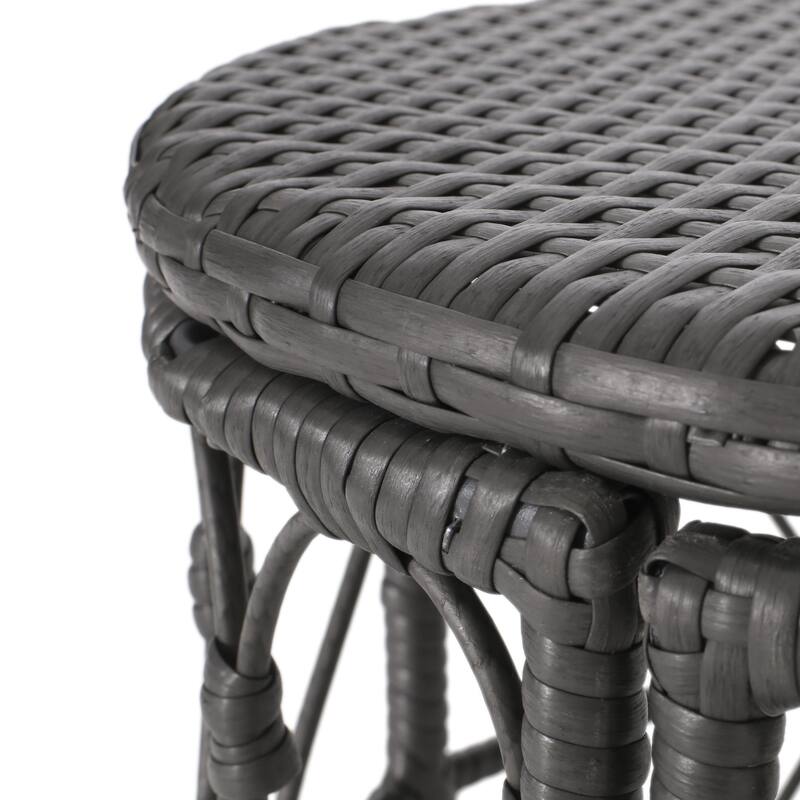 Bruce Outdoor Outdoor Wicker Side Table by Christopher Knight Home