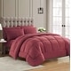 preview thumbnail 13 of 74, Sweet Home Collection All Season Bed in A Bag Solid Color Comforter & Sheet Set Ultra Soft Bedding Burgundy - Full