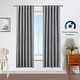 preview thumbnail 21 of 22, Nautica Robin Thermal Woven Room Darkening Back Tab Window Curtain Panel Pair
