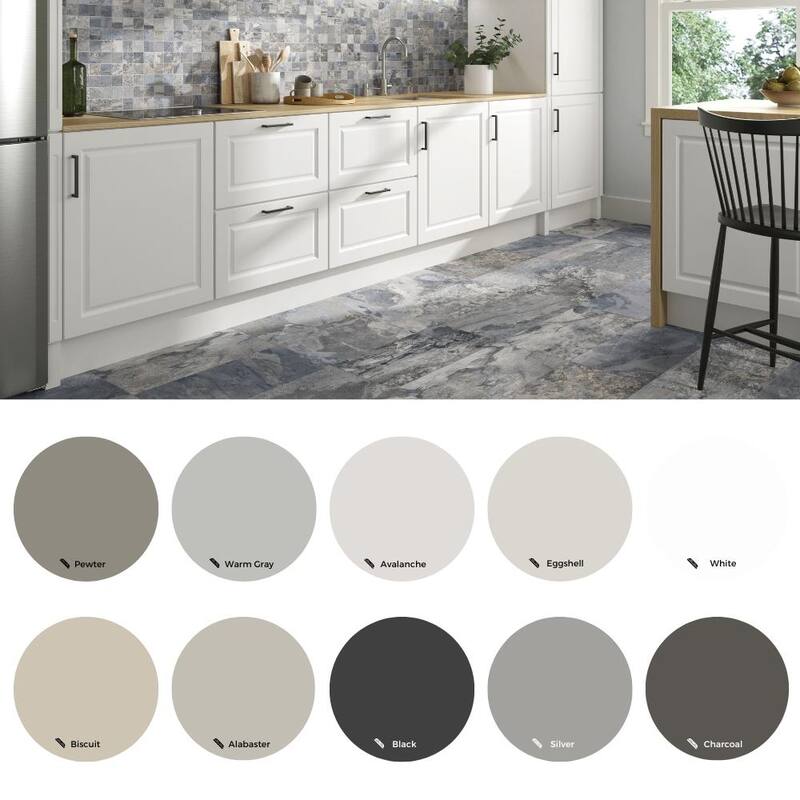 The Tile Life Wells Stone 12x24 Blue Porcelain Floor & Wall Tile