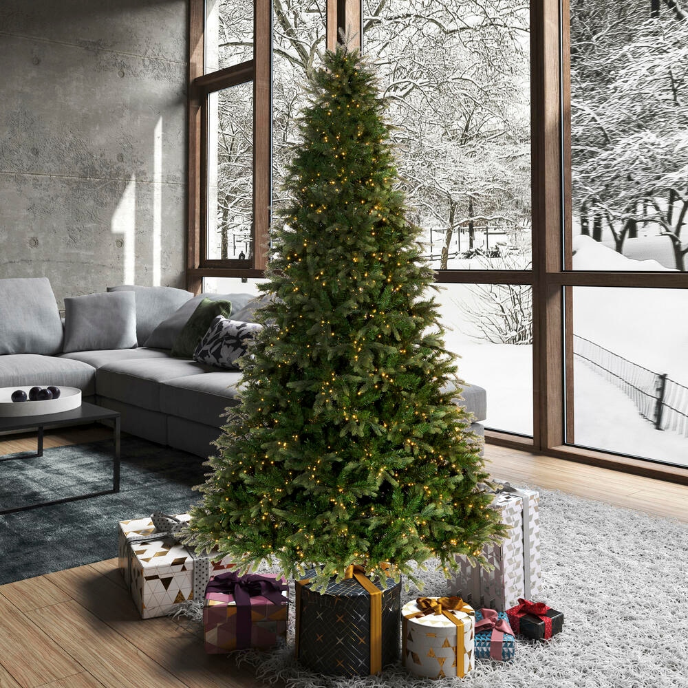 Christmas trees at bed store bath and beyond