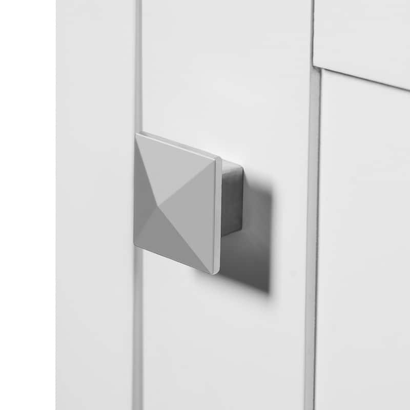 Modern Bathroom Vanity with Ceramic Sink - Soft-Close Drawers, Door Organizer, Divider Drawer