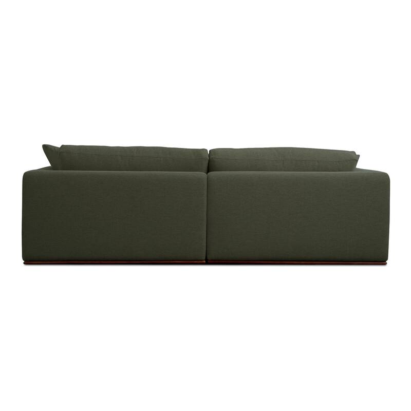 NADAAL STUDIOS Rio, 3-Piece Modular Sectional Sofa With Rubber Wood Base - 95.2"W x81.8"D x23.6"H
