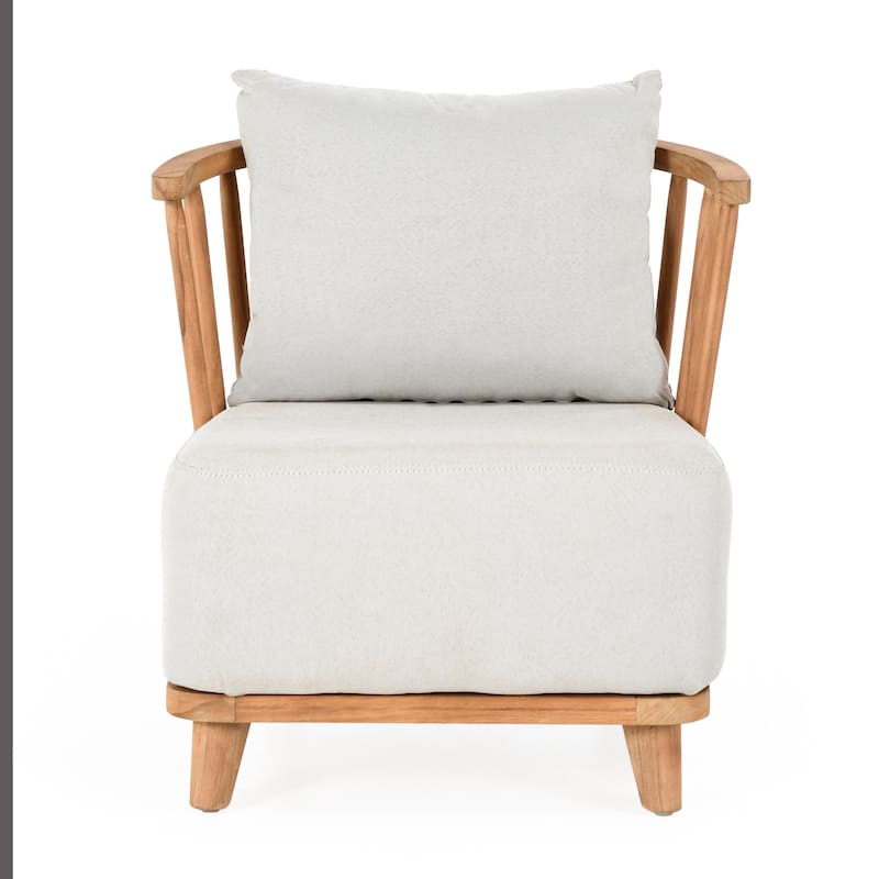 Classic Home Hearst Outdoor Accent Chair Natural - 28.35Wx29.92Dx29.13H