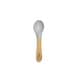 preview thumbnail 13 of 11, Baby Spoon Regular Scoop Bamboo & Silicone 2 Pack Grey
