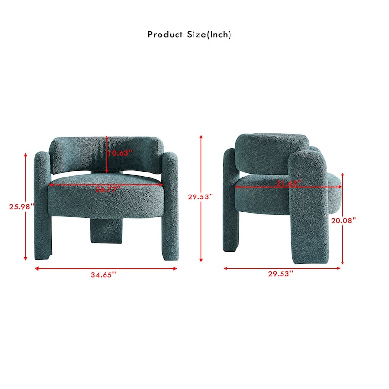 Boucle Upholstery Accent Chair