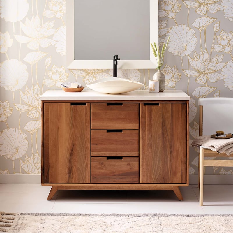 Topanga Freestanding Single Bathroom Vanity (Base Only) - 48"