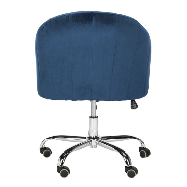 Safavieh ian linen chrome leg swivel office chair best sale