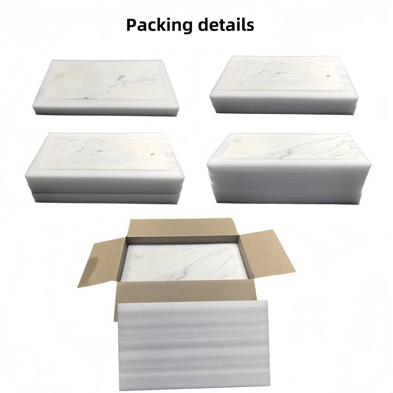 12x24 Inch White Marble Tile - Polished for Floor and Wall, 4-Piece Box