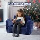 preview thumbnail 42 of 47, Kids Couch, Toddler Couch Sofa Bed Fold Out, Convertible Sofa to Lounger, Kids Chair Seat Playroom Furniture