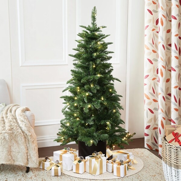 4.5 ft pre lit christmas tree outlet
