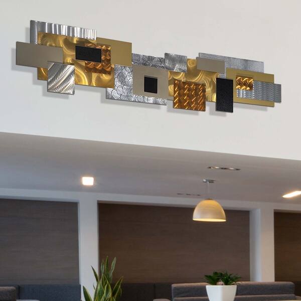 Shop Statements2000 Large 3d Metal Wall Art Sculpture Modern Geometric Decor By Jon Allen Impromto Overstock 12455954