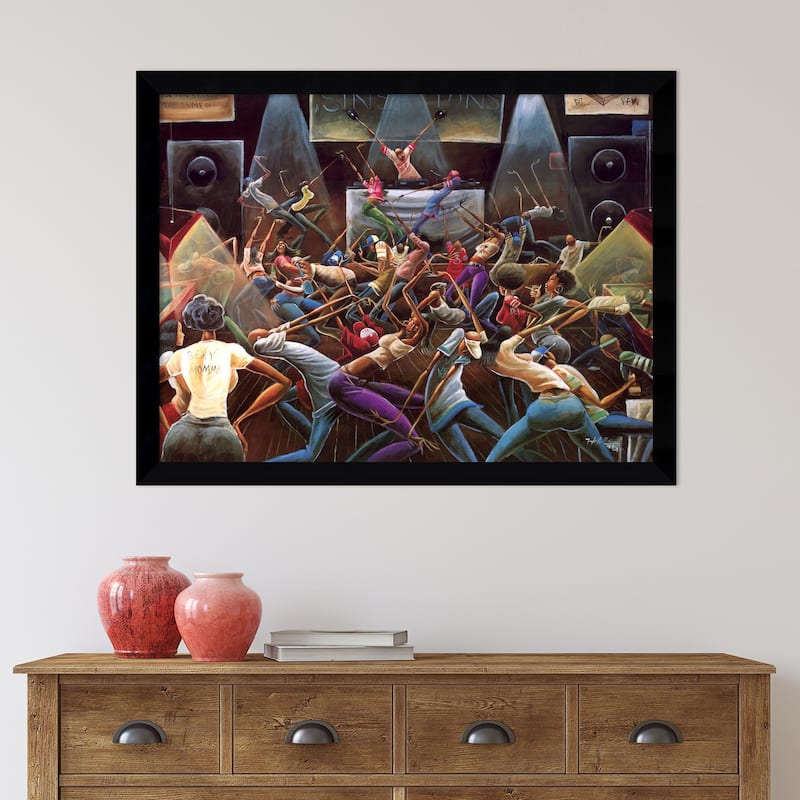 Framed Art Print 'Jump Off' by Frank Morrison 38 x 29-inch