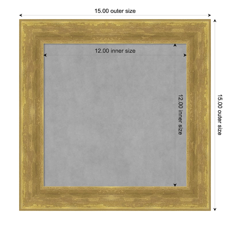 Amanti Art Angled Gold Framed Magnetic Board - Board Size 12x12