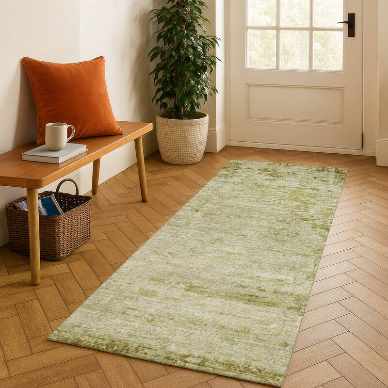 Premium Washable Super Soft Mayfield Rug - Aloe - 2'3" x 7'6"