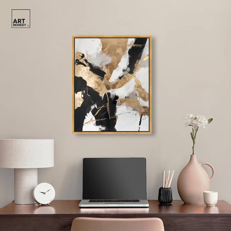 Cracked Gilt II Canvas by Art Remedy