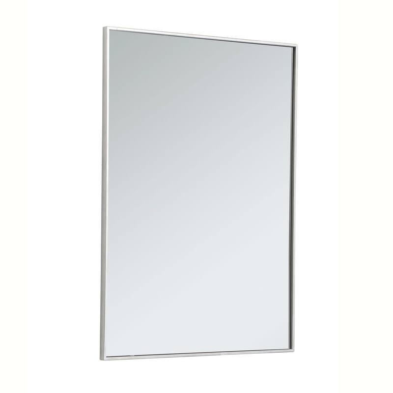 Elegant Lighting Eternity 30" x 40" Rectangular Beveled Metal Framed