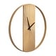 preview thumbnail 1 of 19, Kate and Laurel Ladd Round Numberless Wall Clock 24" Diameter - Gold
