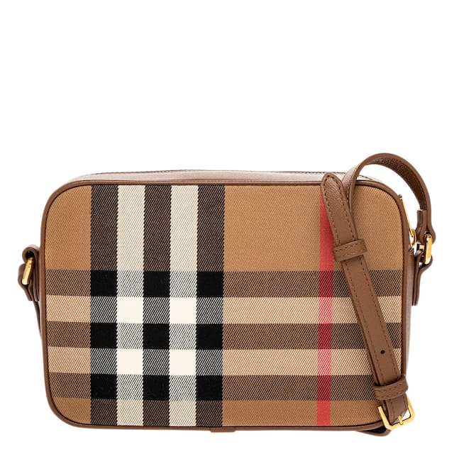 Burberry Check Crossbody Camera Bag