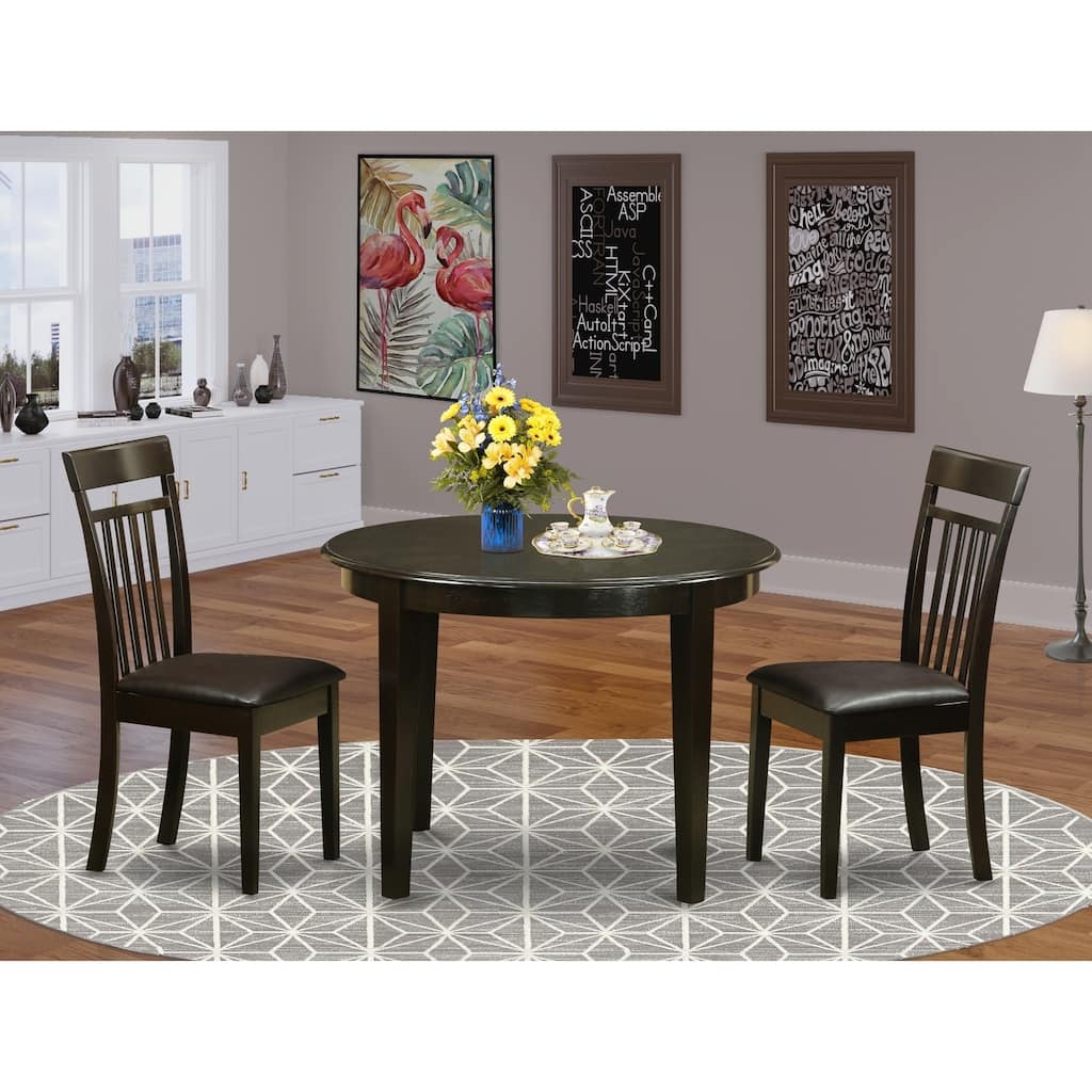 Kitchen Dining Table Set 5 Piece Wood Table & Chairs Modern Dinette Set