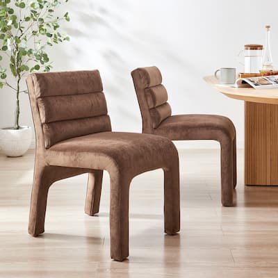 NPD Furniture Josie Velvet Dining Side Chair (Set of 2)