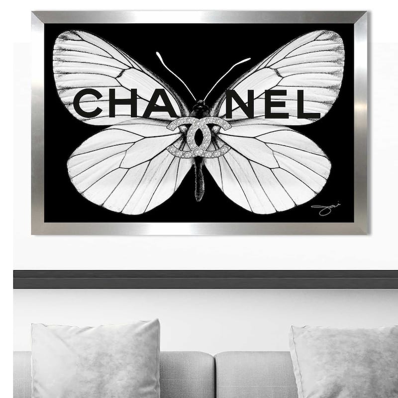"Chanel White Butterfly" by Jodi Print on Acrylic