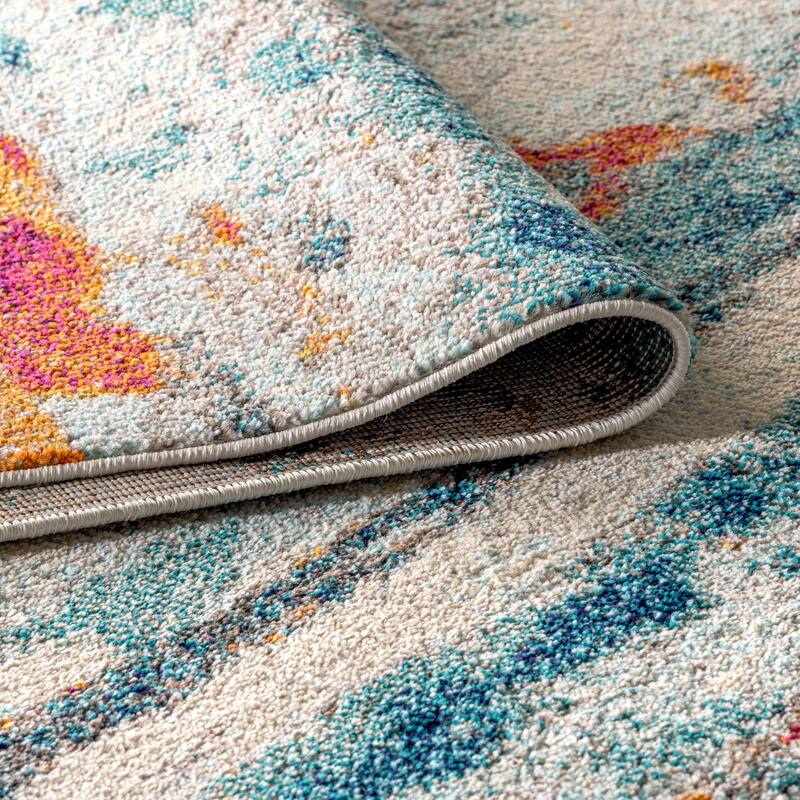 JONATHAN Y Groovy POP Modern Abstract Brushstroke Area Rug