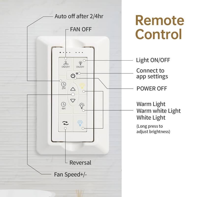 Modern Ceiling Fan With Light Smart Life APP Remote Control Timer For Alexa Google Bedroom Farmhouse