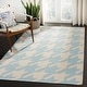 preview thumbnail 4 of 19, SAFAVIEH Handmade Flatweave Dhurries Lizabeth Modern Moroccan Wool Rug 3' x 5' - Light Blue/Ivory - Rectangle