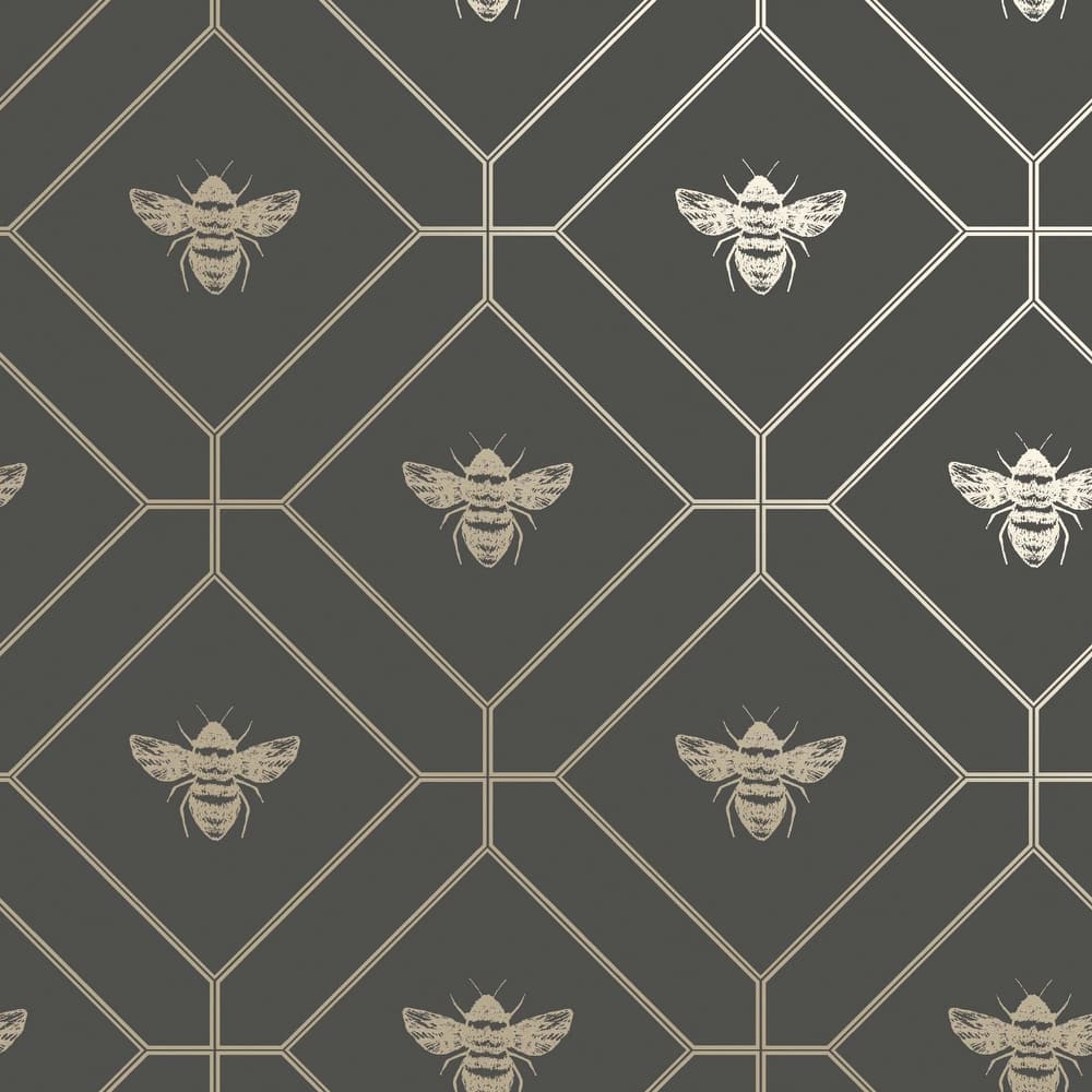 Honeycomb Bee Geometric Non-Pasted Wallpaper – 396in x 20.8in