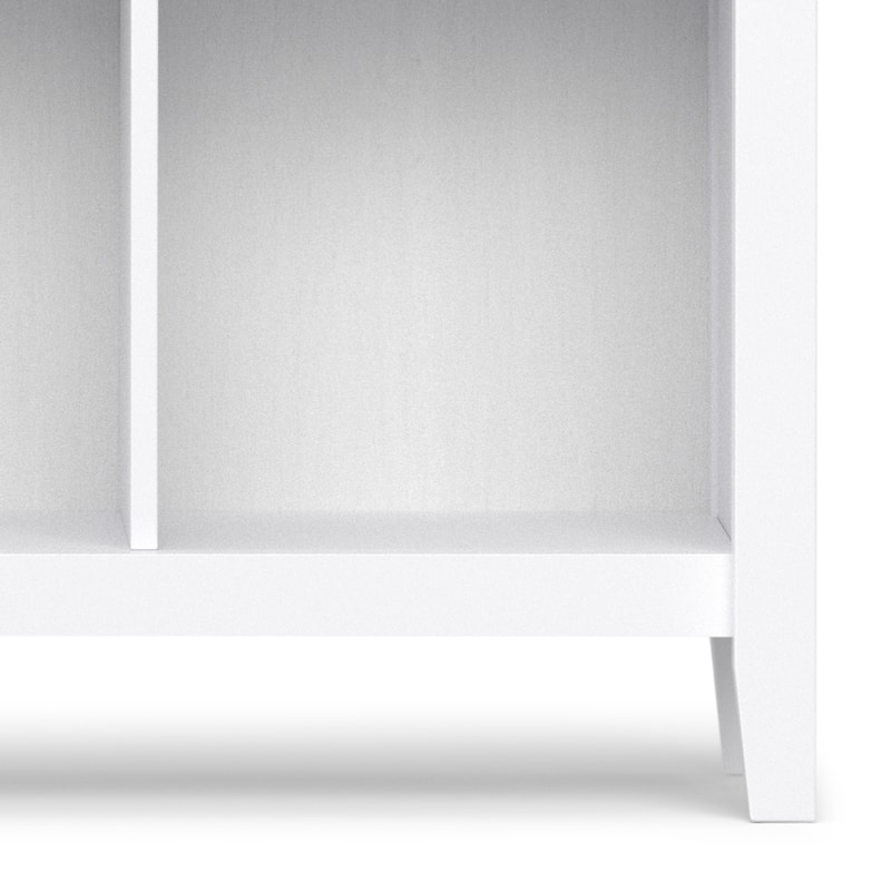 WYNDENHALL Stratford SOLID WOOD 48x57 inch Transitional 12 Cube Storage - 57"w x 15.75"d x 48"h