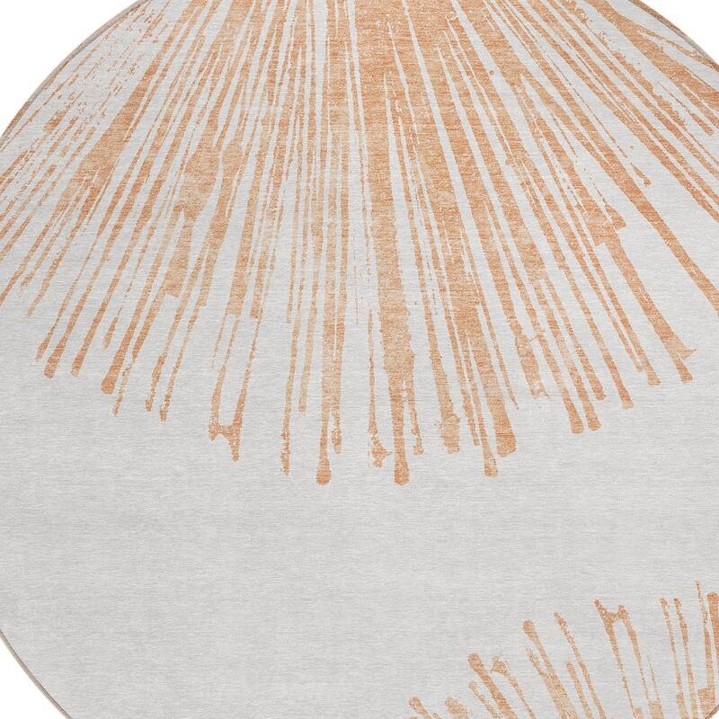 HomeRoots Abstract Transitional Rectangle Outdoor Rug