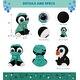 preview thumbnail 2 of 4, DolliBu Large Penguin Sparkle Eyes Doctor Plush with Uniform and Cap - 8 inches