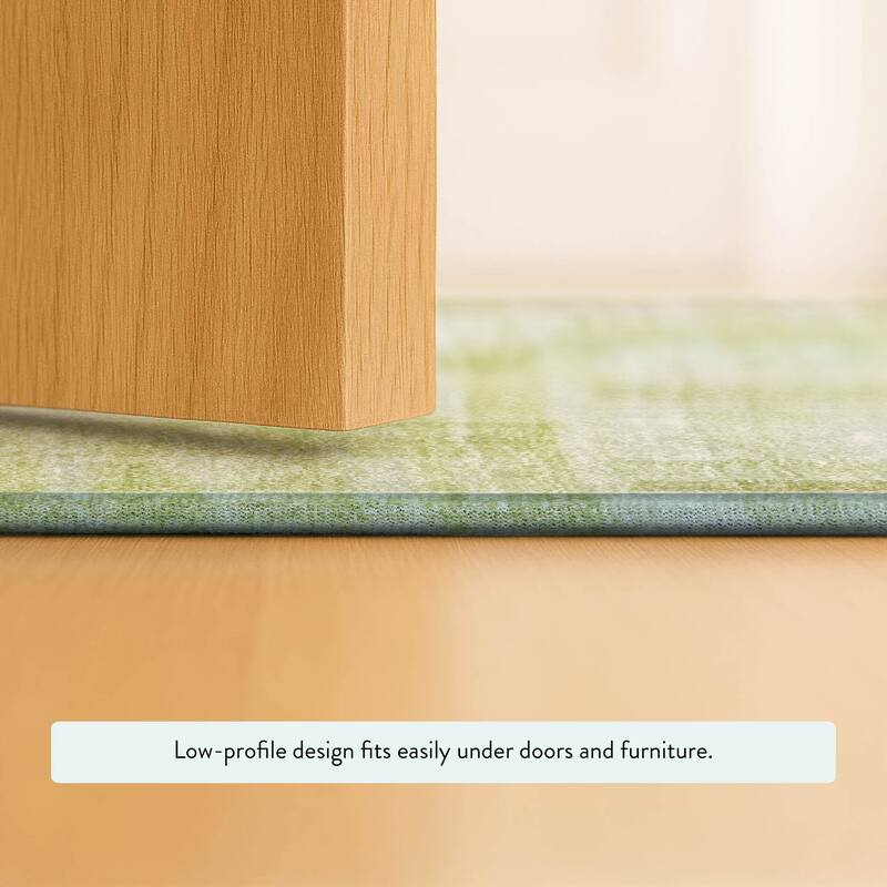 Machine Washable Indoor/ Outdoor Solid Hatches Chantille Rug