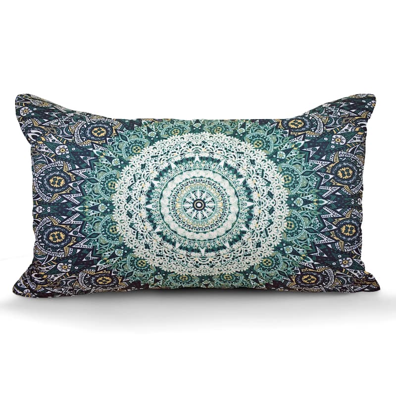 Decorative Indoor/Outdoor Weatherproof Throw Pillows with Inserts for Your Patio Furniture, Chairs, Indoor Décor - 12x20 Inches