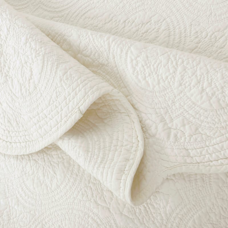 Copper Grove Sagano Blantyre Scalloped Edge Cotton 3-piece Quilt Bedding Set