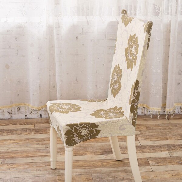 Party Removable Elastic Slipcovers Short Dining Room Stool Chair
