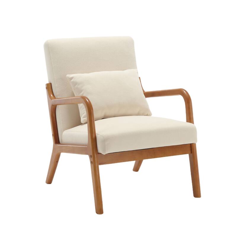 Modern Accent Chair Solid Wood Padding Lounge Armchairs - 23.23" * 29.53" * 30.71"