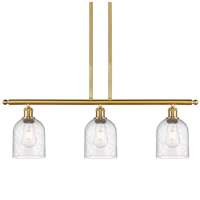 Innovations Lighting 516-3I-10-36 Bella Pendant Bella 3 Light 36" Wide - Satin Gold / Seedy