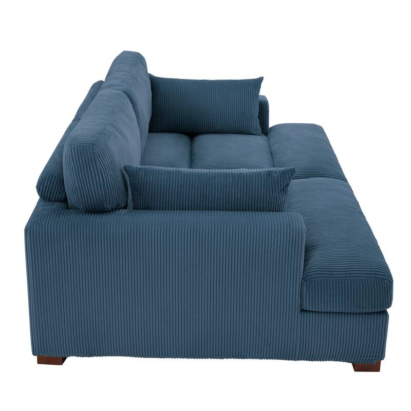 Navaeh Corduroy Modular Sectional Sofa Large Couch Sleeper Chaise