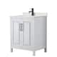 Option White / Giotto Quartz Top / Matte Black Hardware