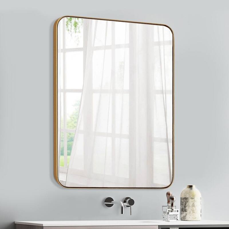 Rathburn Metal Venetian Wall Mounted Mirror - Dark Champagne(22*30)