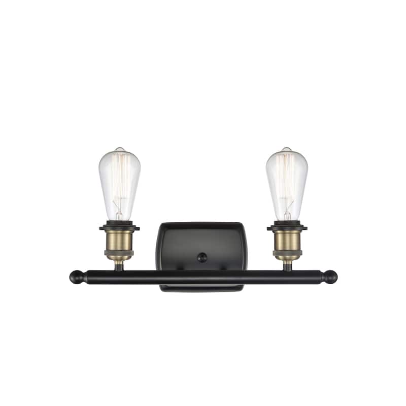 Innovations Lighting Bare Bulb 2 Light 16" Wide Bathroom Vanity Light