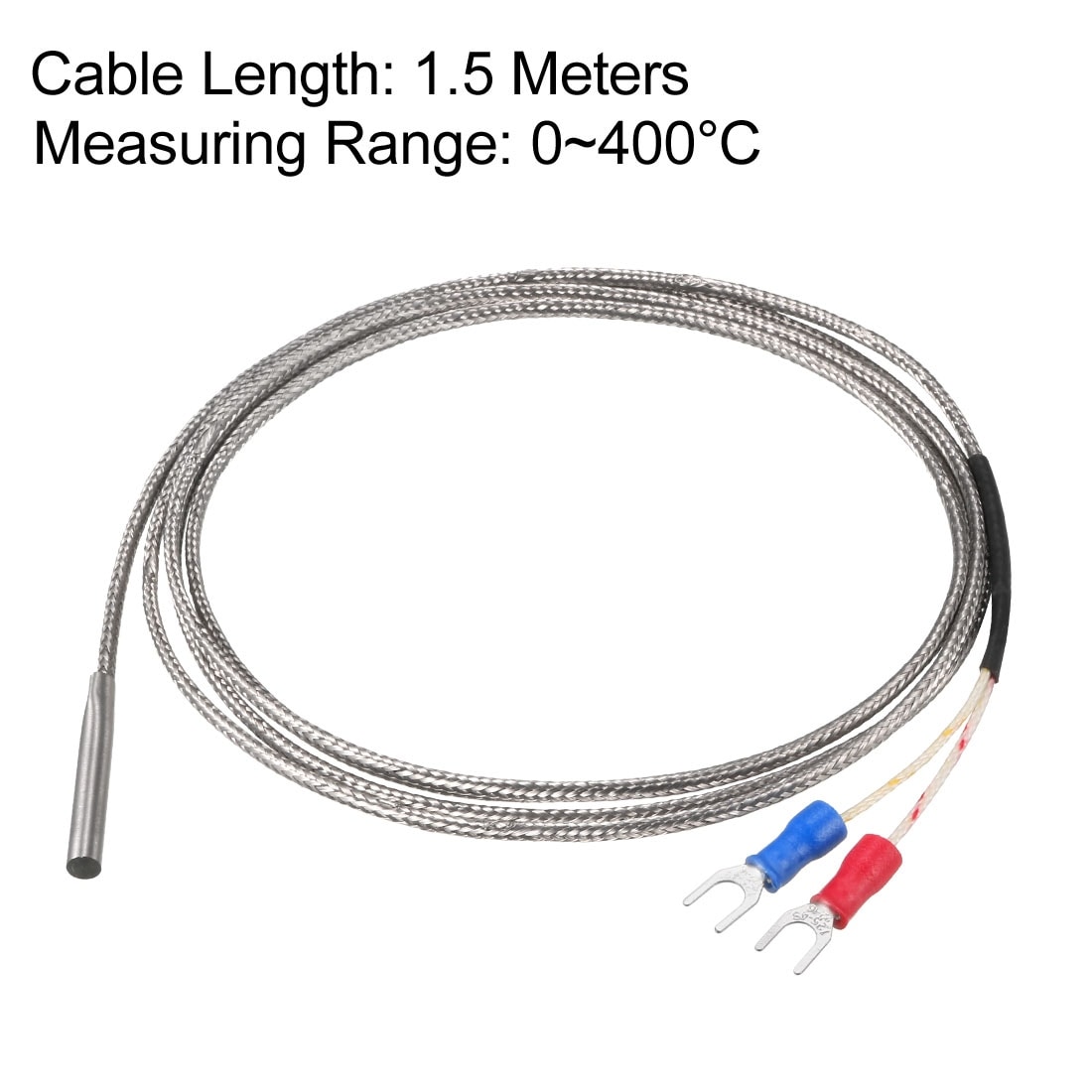 E Type Temperature Sensor Probe 3 Meters Cable 4mmx30mm Thermocouple
