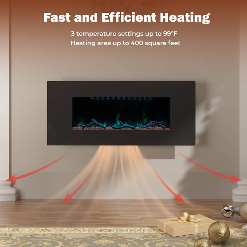 Ultrathin WallMounted Electric Fireplace On Sale Bed Bath
