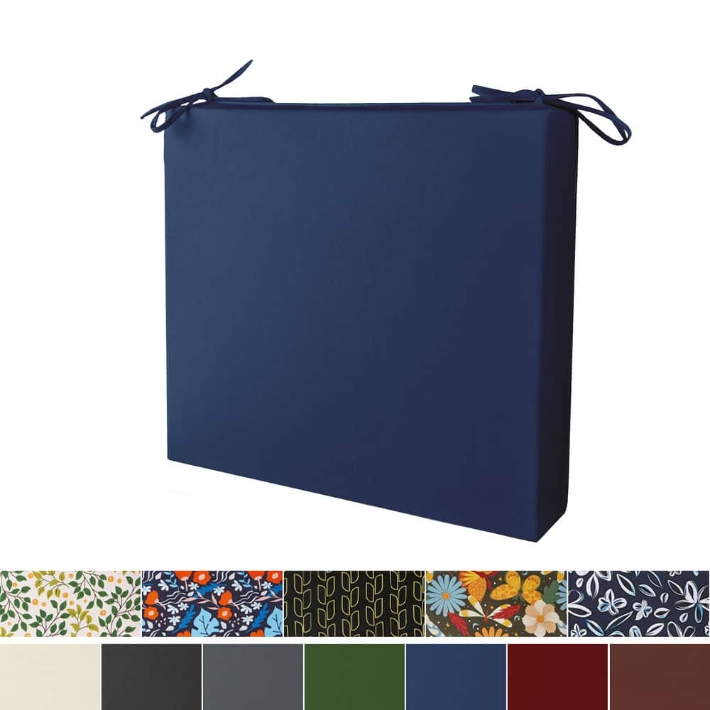 Set of 4 Solid Soft Outdoor Patio Deep Seat Cushion