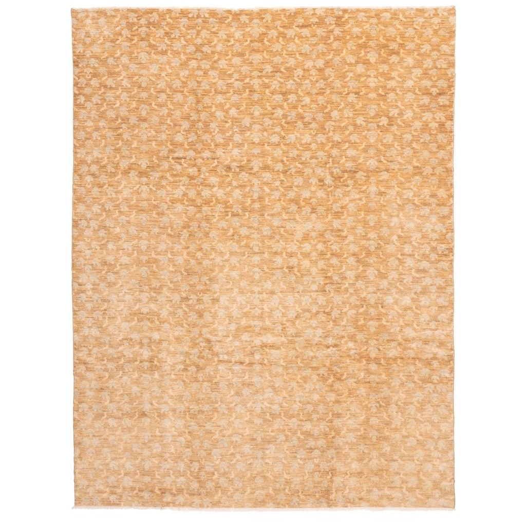 ECARPETGALLERY Hand-knotted Mystique Brown Wool Rug - 10'2 x 13'2