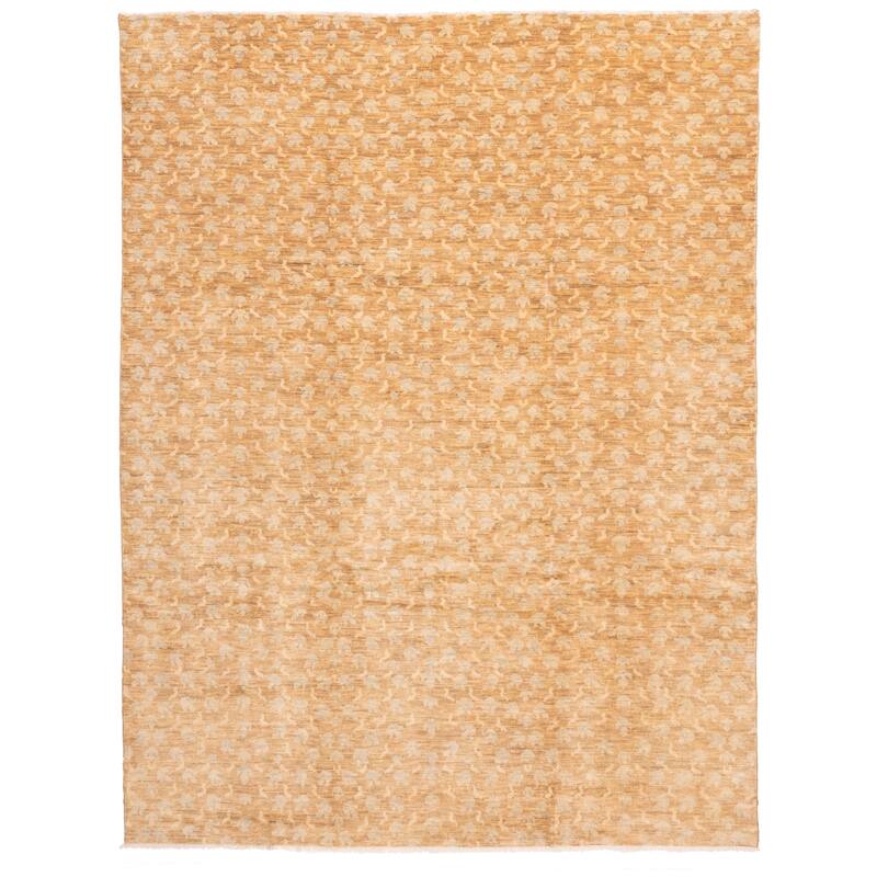 ECARPETGALLERY Hand-knotted Mystique Brown Wool Rug - 10'2 x 13'2