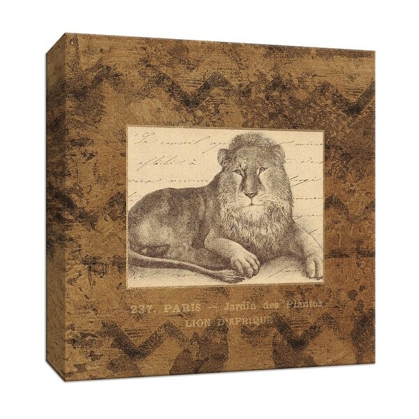 Ptm Images 9 153069 Ptm Canvas Collection 12 X 12 Lion Giclee Safari Animals Art Print On Canvas N A